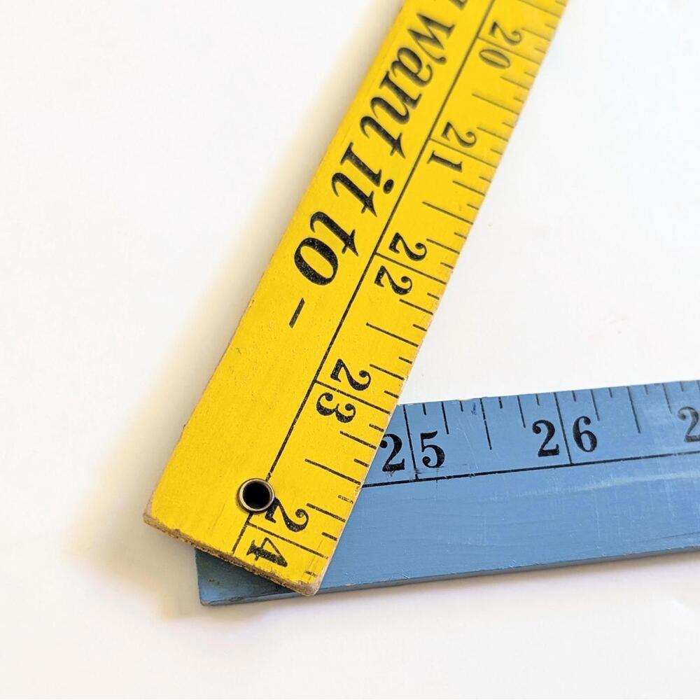 Colorful Vintage Folding Ruler Yardstick - Wolfschmidt Vodka Advertising - Picture 3 of 9